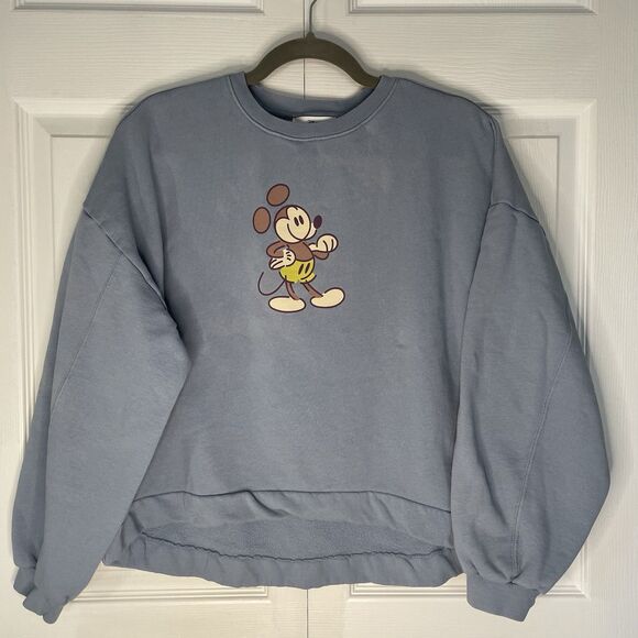 Disney Tops - Disney Mickey Mouse Genuine Mousewear Pullover Sweatshirt Blue Women’s Size M